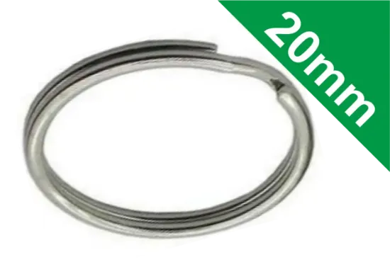 20mm Split Ring - Nickel Plated