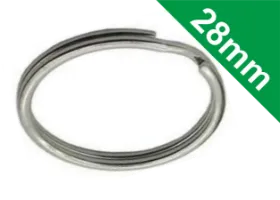 Premium Quality 28mm Nickel Plated Split Rings