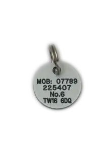 16mm Plastic Dog Tags 
