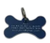 Plastic bone dog tags 