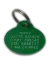 Plastic Oval Dog Tags 