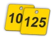 Picture of 40mm Sqaure Traffoyte Plastic Valve Tags