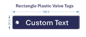 Picture of 100x20mm Traffolite Plastic Valve Tags