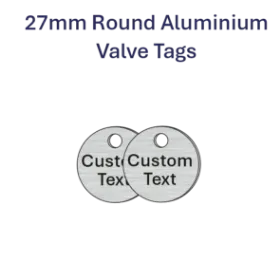 Picture of 27mm dia. Customised Aluminum Valve Tags