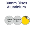 Picture of 30mm dia. Customised Aluminum Discs