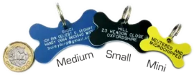Picture of Bone Plastic Dog Tags