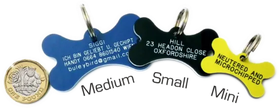 Picture of Bone Plastic Dog Tags 