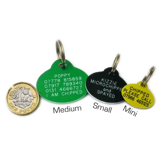 Picture of Oval Plastic Dog Tags