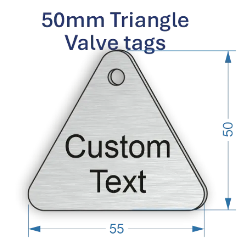 Picture of 50mm dia. Trangle Aluminum Valve Tags