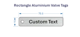 Picture of 75x15mm Aluminium Valve Tags