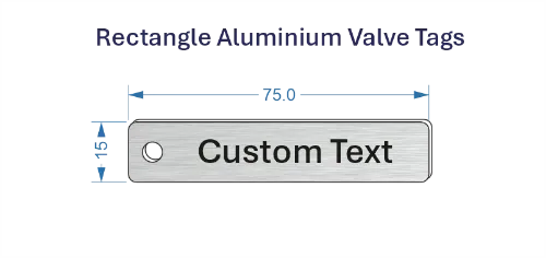 Picture of 75x15mm Aluminium Valve Tags