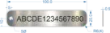 Picture of 100x20mm Laser Engraved  Stainless Steel Valve Tags 
