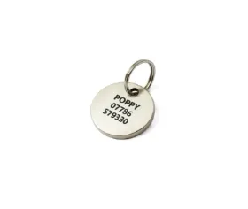 Picture of Stainless Steel Round Dog ID Tag (Ultra Mini)