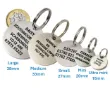 Picture of Stainless Steel Round Dog ID Tag (Ultra Mini)