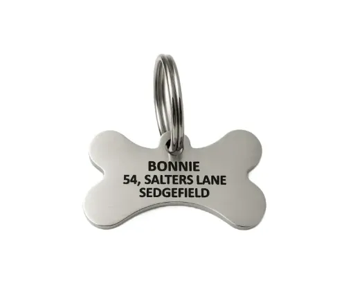 Picture of Stainless Steel Bone Dog ID Tag (Mini)