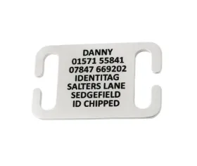 Picture of Stainless Steel Collar Dog  ID Tag (Medium)