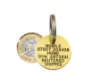 Picture of Small Round Brass Pet Tag 