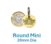 Picture of Mini Round Brass Pet Tag