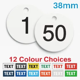 Picture of 1-50 Traffolite, plastic valve tags 38mm