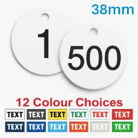 Picture of 1-500 Traffolite, plastic valve tags 38mm