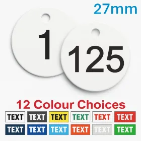 Picture of 1-125 Traffolyte, plastic valve tags 27mm