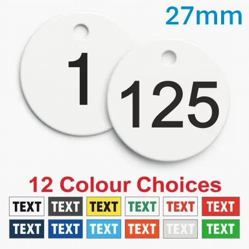 Picture of 1-125 Traffolyte, plastic valve tags 27mm