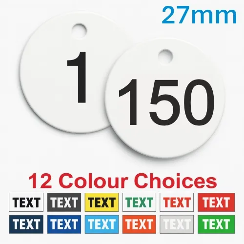 Picture of 1-150 Traffolyte, plastic valve tags 27mm