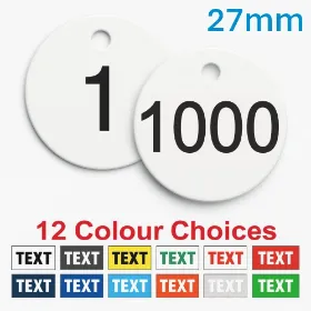 Picture of 1-1000 Traffolite, plastic valve tags 27mm