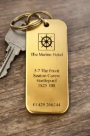 Picture of Rectangle Brass Key fob