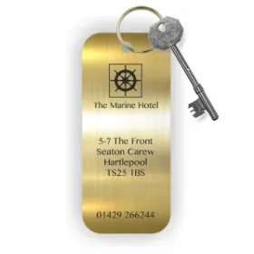 Picture of Rectangle Brass Key fob 125x55mm