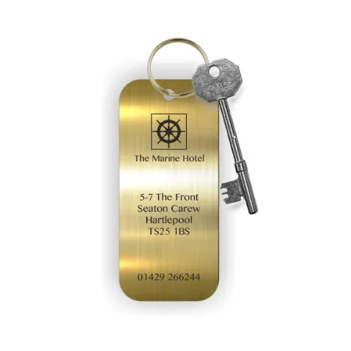 Picture of Rectangle Brass Key fob 100x45mm