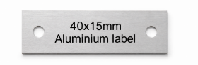Picture of Aluminium Labels 40x15mm