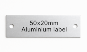 Picture of Aluminium Labels 50x20mm