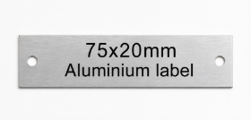 Picture of Aluminium Labels 75x20mm