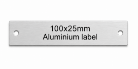 Picture of Aluminium Labels 100x25mm